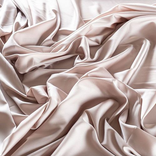 Шелк синтетический 065-01973 пудровый однотонный