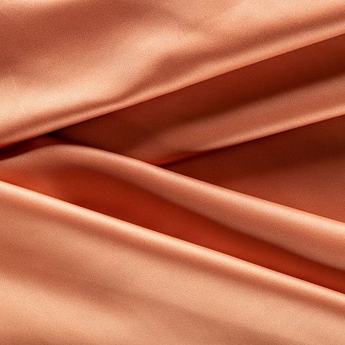 Ткань портьерная сатин h-300 см 16-02-00266 медно-терракотовый однотонный