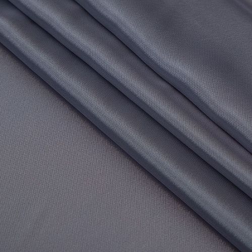 Перл шифон 068-19405 серый однотонный