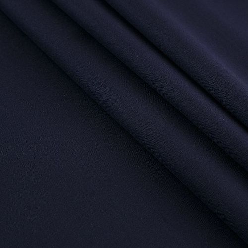 Трикотаж хлопковый 056-16987 темно-синий однотонный