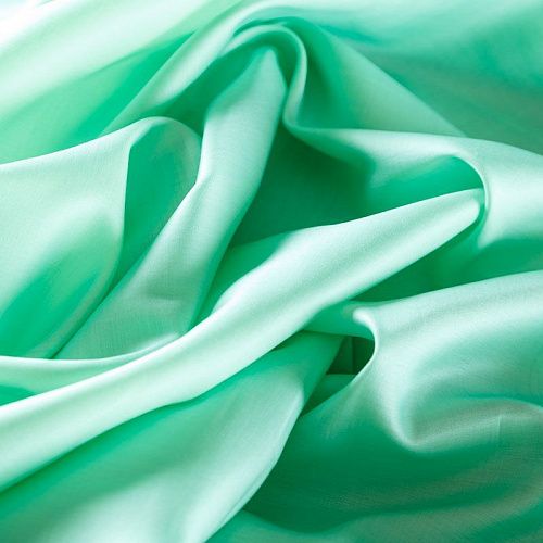 Шелк-батист 003-07843 морской зеленый однотонный
