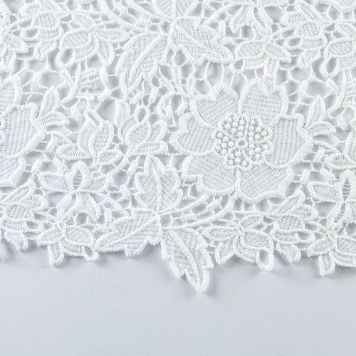 Гипюр-макраме 012-08450 молочный