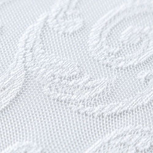 Тюль жаккардовый h-285 см 02-01-05077 белый однотонный