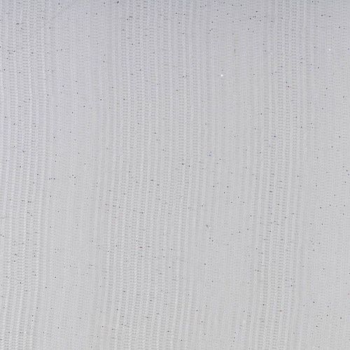 Фатин с напылением К33-945 белый однотонный