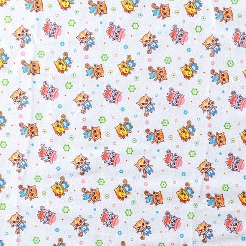 Фланель 060-09940 белый принтованный